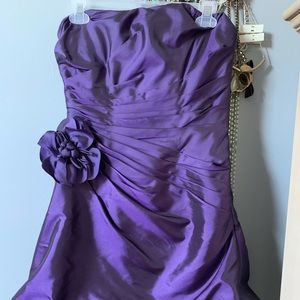 Mori Lee Strapless Rouched Dress